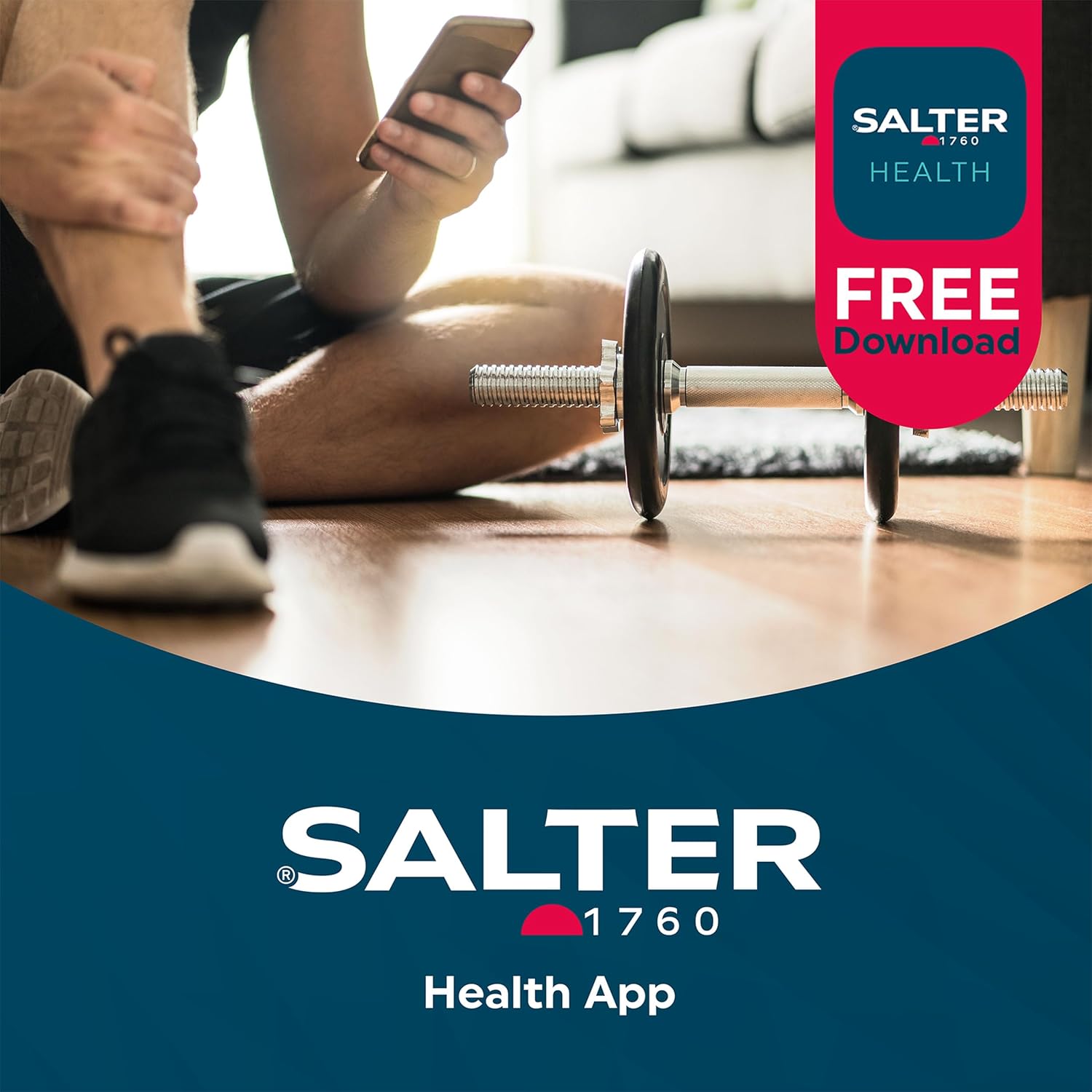 Salter Smart Bluetooth Bathroom Scale – Grey