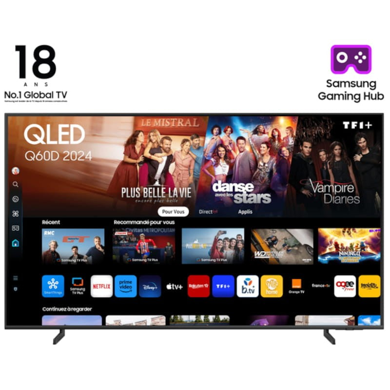 Televisor inteligente Samsung QLED 4K UHD de 50" (2024) - TQ50Q60DAUXXC