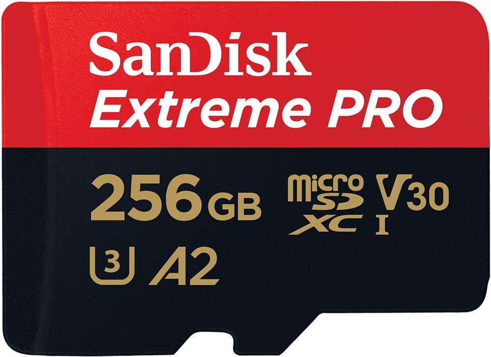 Tarjeta microSDXC UHS-I SanDisk Extreme PRO de 256 GB con adaptador - SDSQXCD-256G-GN6MA