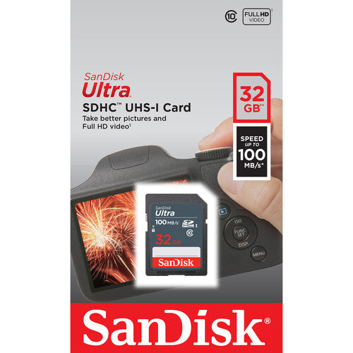 SanDisk 32GB Ultra SDHC UHS-I Memory Card - SDSDUNR-032G-GN3IN