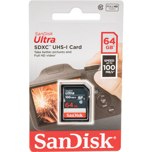 Tarjeta de memoria SanDisk Ultra SDXC UHS-I de 64 GB - SDSDUNR-064G-GN3IN
