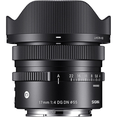 Objetivo contemporáneo Sigma 17 mm f/4 DG DN para Sony E