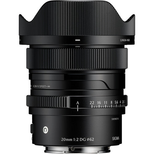 Sigma 20mm f/2 DG Contemporary Lens For Sony E - Black