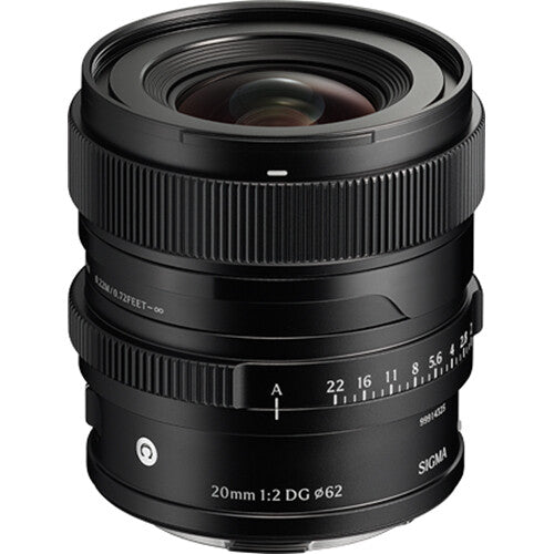 Sigma 20mm f/2 DG Contemporary Lens For Sony E - Black