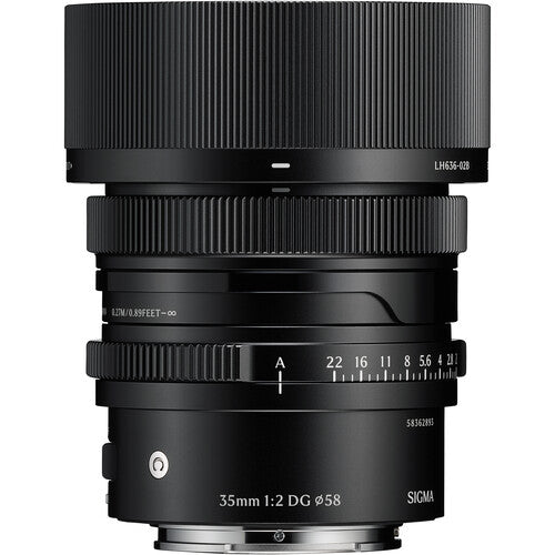 Sigma 35mm f/2 DG Contemporary Lens Black for Sony E
