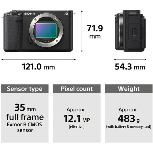 Cámara sin espejo Sony ZV-E1 | Negra