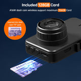 Ssontong A16W 2.5K QUAD HD 1440P Dash Cam Front with 128GB Card