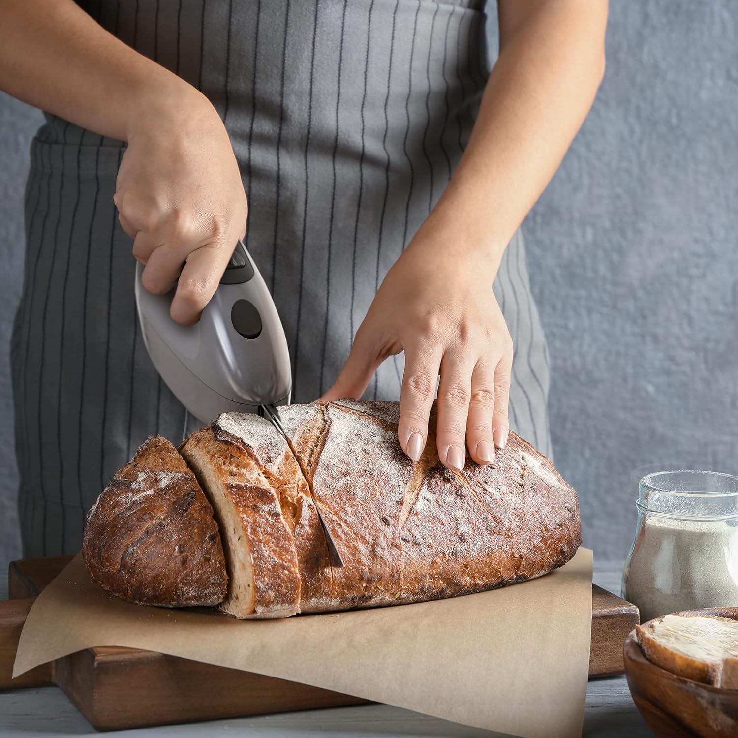 James Martin Electric Knife with 2 Stainless Steel Blades - ZX863