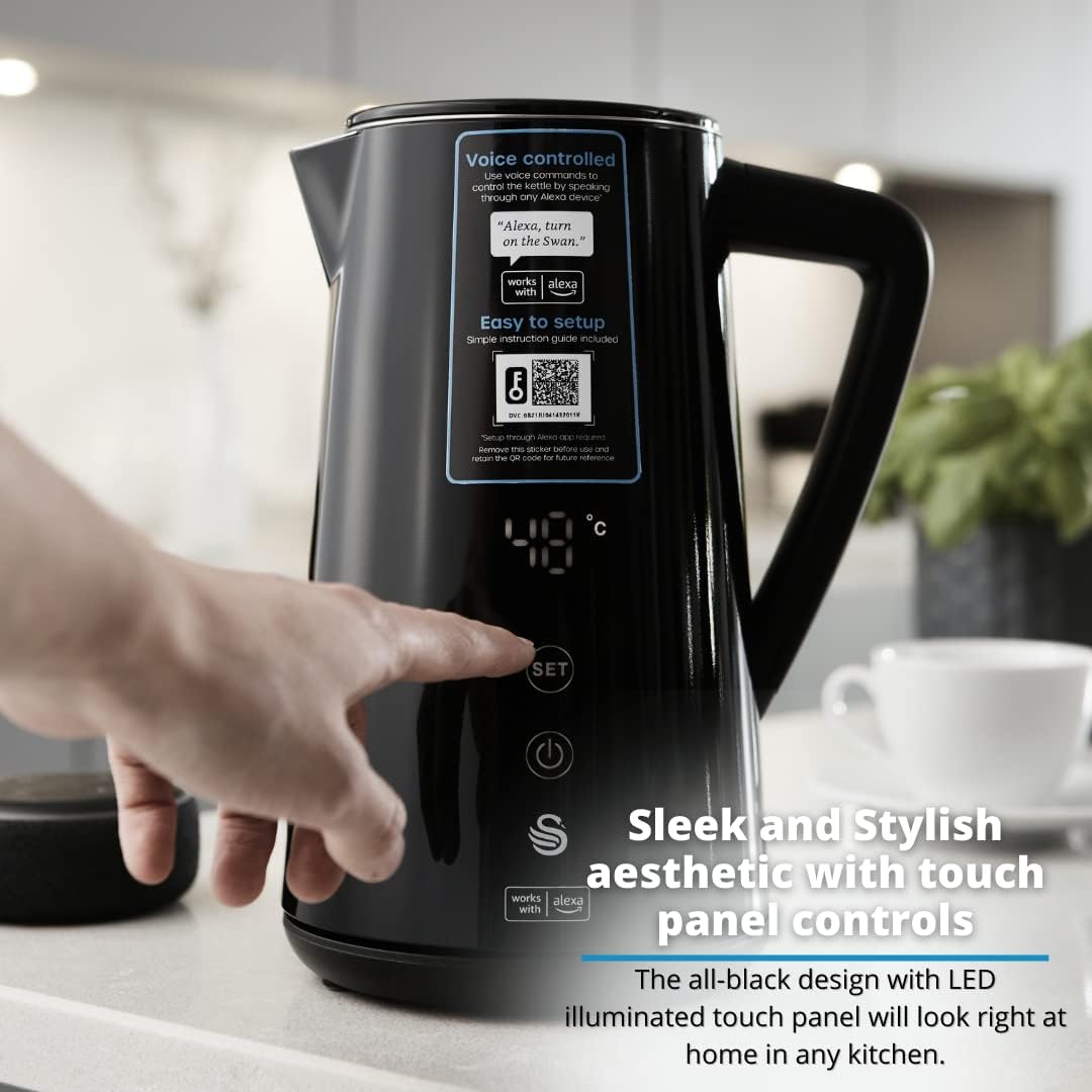 Swan Alexa Smart Kettle 1.5L | Black