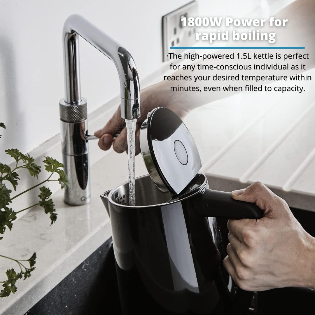 Hervidor inteligente Swan Alexa de 1,5 l | Negro