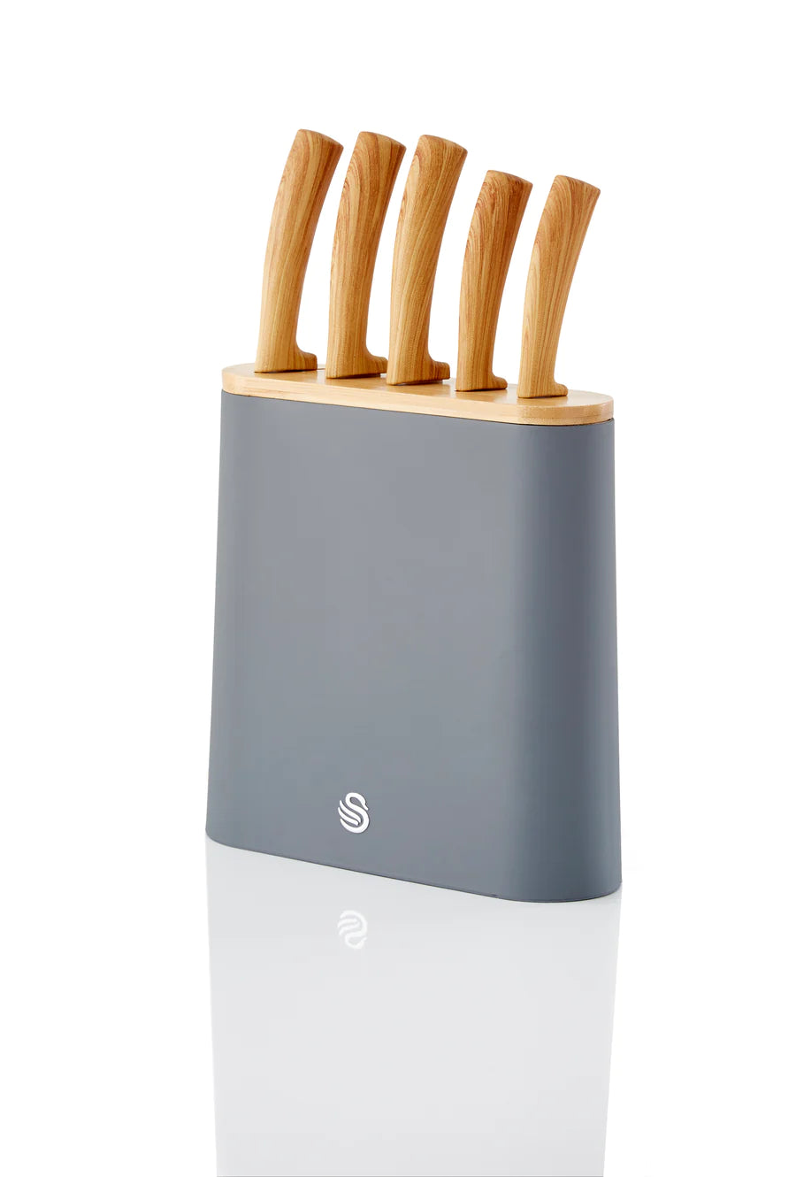 Swan Nordic 5 Piece Knife Block Grey- SWKB1060GRYN