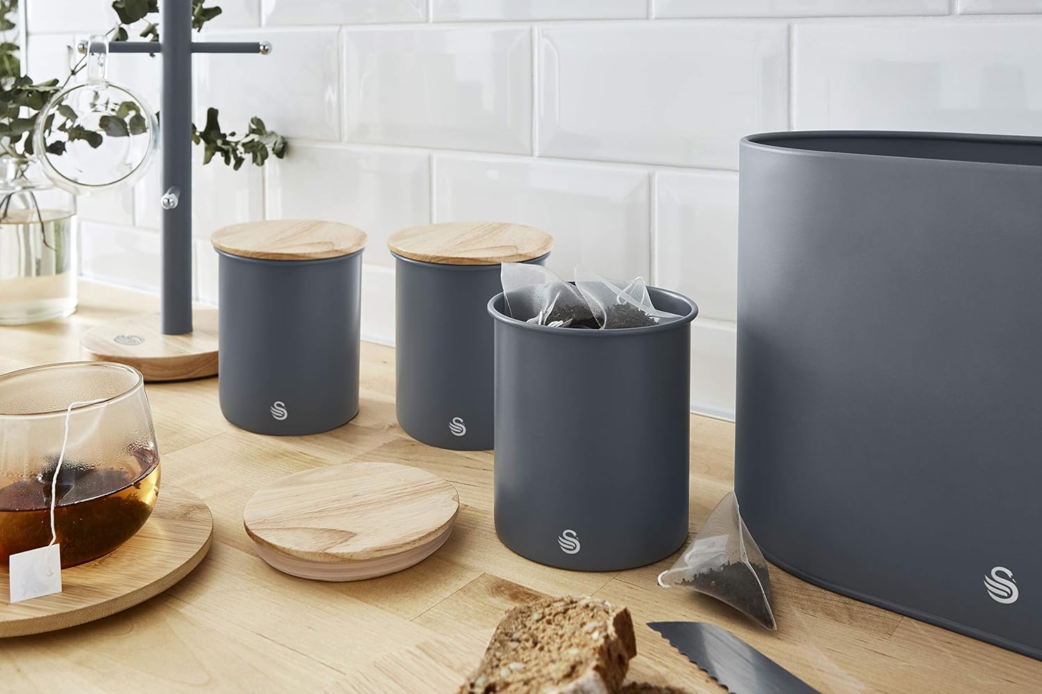 Swan Nordic Set Of 3 Storage Canisters - SWKA17513