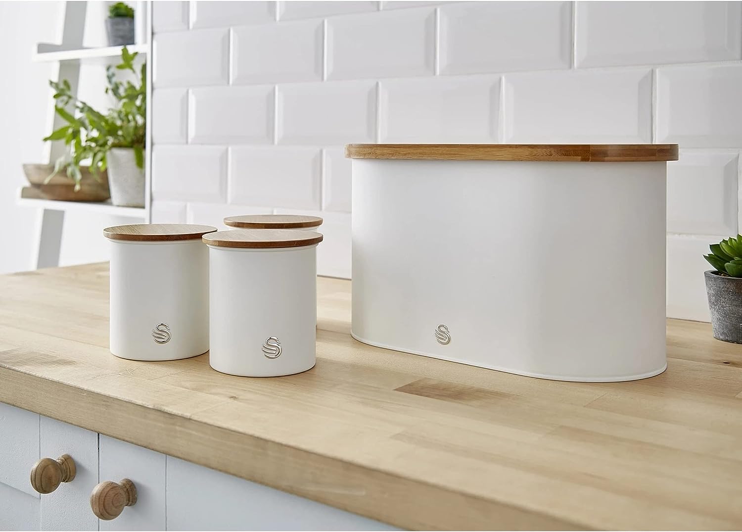 Juego de 3 botes de almacenamiento Swan Nordic - SWKA17513