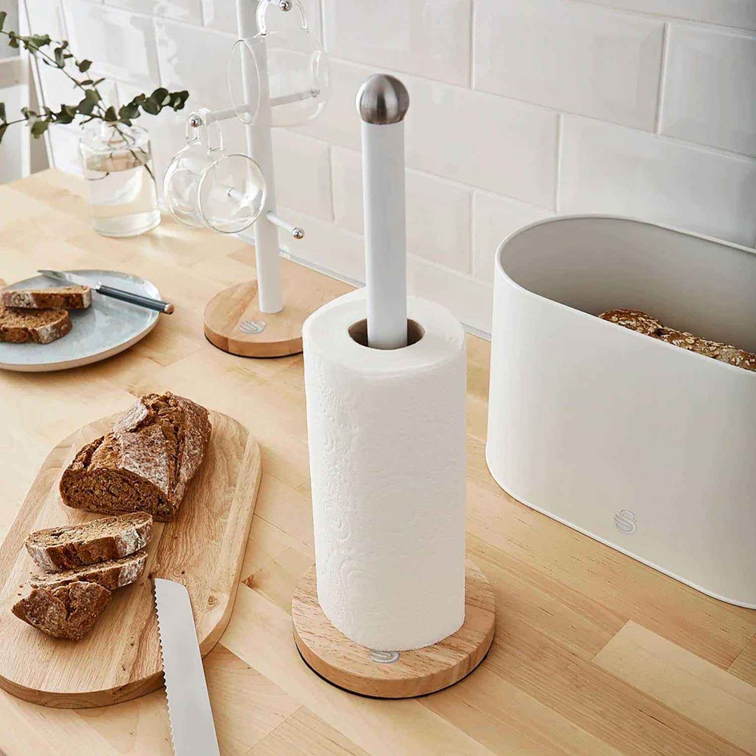 Swan Nordic Towel Pole/Kitchen Roll Holder | SWKA17511