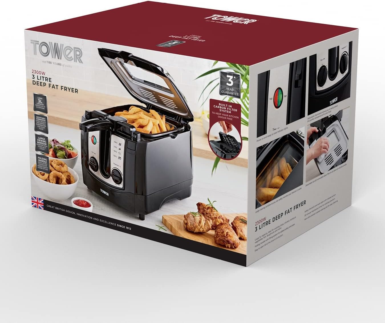 Tower Easy Clean 3 Litre Deep Fryer