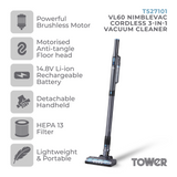 Tower Cordless Vl60 Nimblevac Anti-Tangle Handheld/Stick Cleaner | T527101
