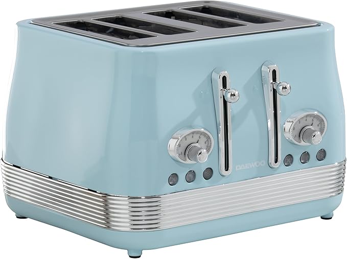Daewoo Denver 4 Slice Toaster – Sky Blue