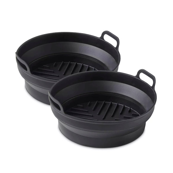 Tower 2-piece Non-Stick Round Foldable Silicone Tray Set - T843090