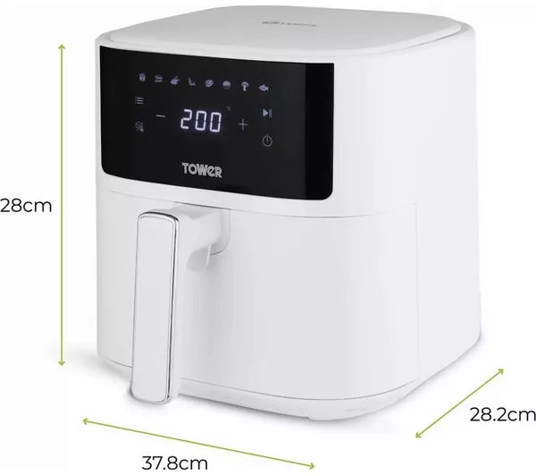 Freidora de aire digital Tower Vortx de 6 l - T17169WHT