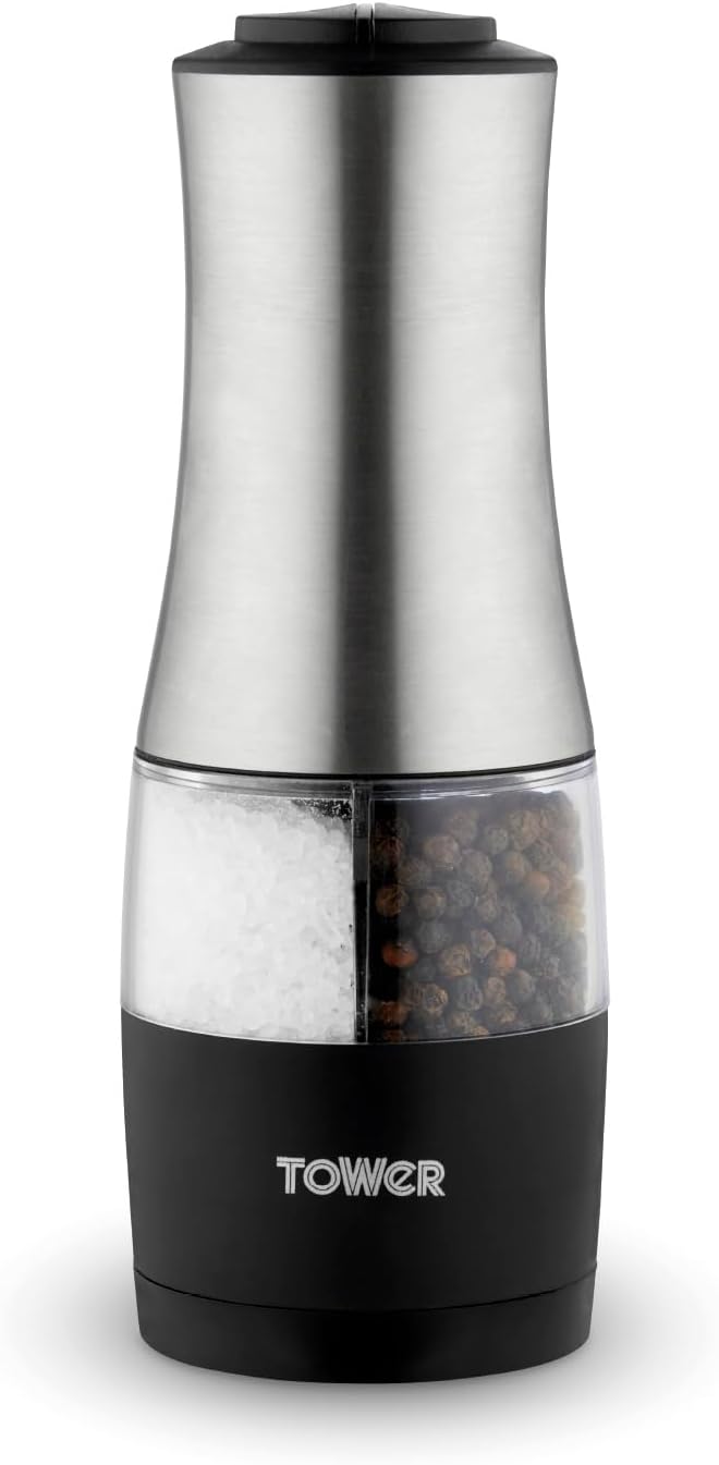 Molinillo doble de sal y pimienta Tower - T832248
