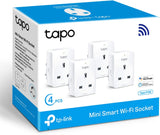 TP-LINK (P100 4PK) Mini Smart Wi-Fi Socket