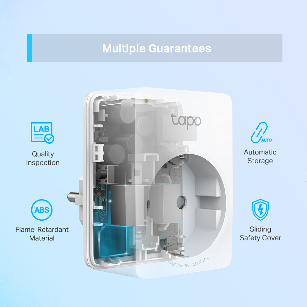 Prise Wi-Fi intelligente Mini TP-LINK (TAPO P100, lot de 2)