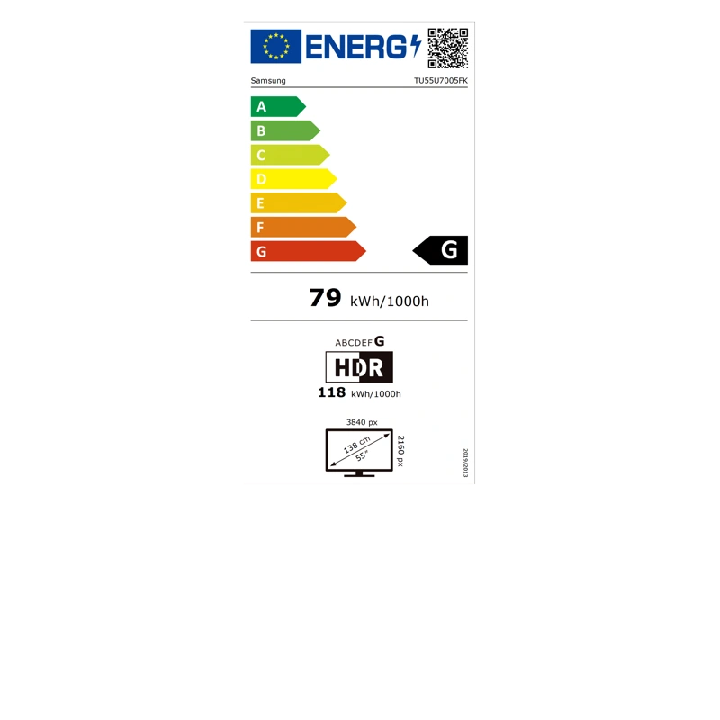 Samsung 55" 4K Crystal UHD Smart TV - TU55U7005