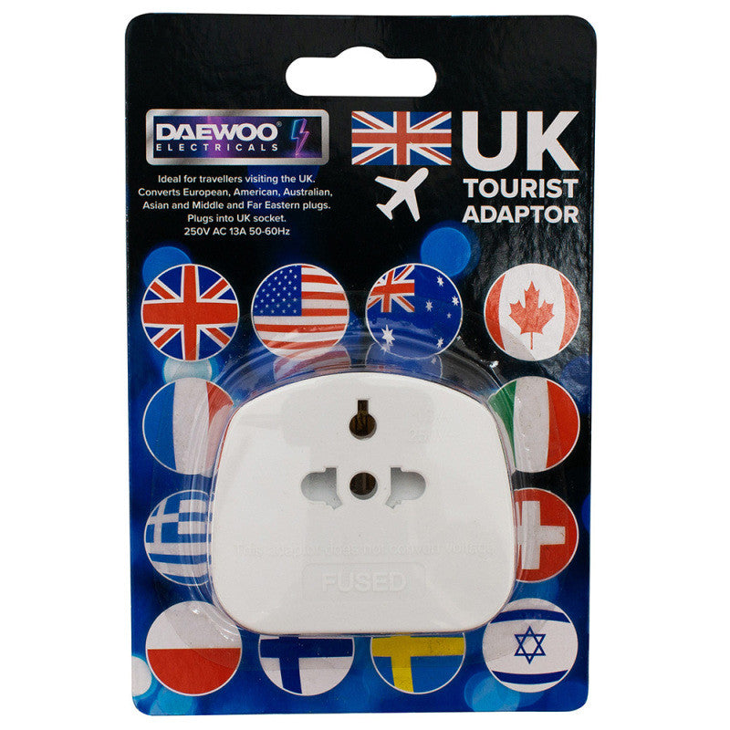 Adaptador de viaje Daewoo para visitantes del Reino Unido - TVL1012GED1