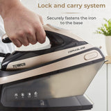 Tower CeraGlide Cordless Steam Iron | Gold And Black - T22024GLD