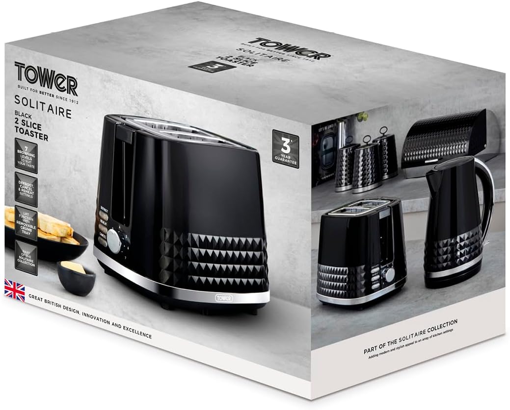 Tower Solitaire 2 Slice Toaster