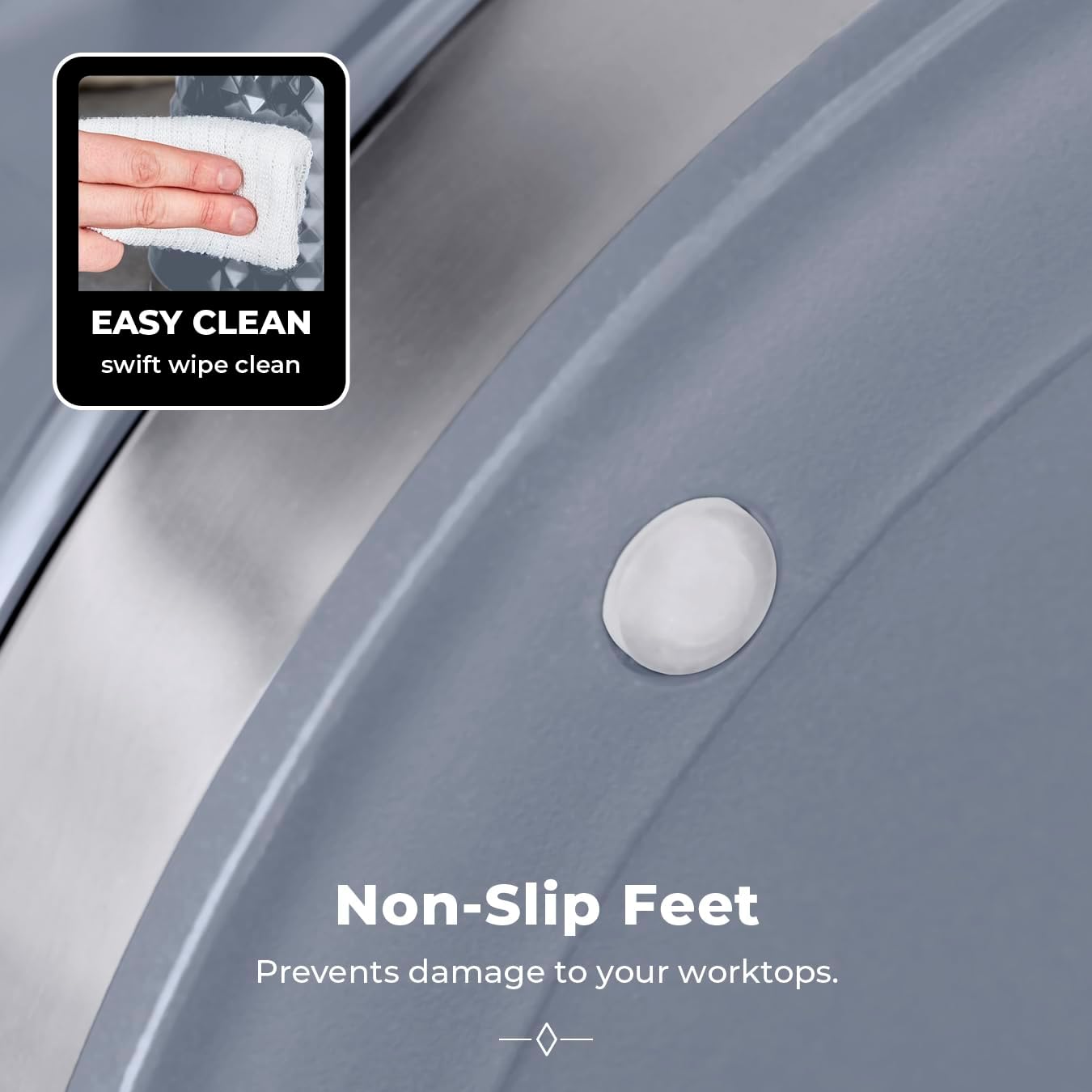 Tower Solitaire 3 Piece Canister Set - Grey | T826207GRY