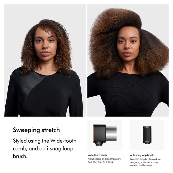 DYSON Airwrap I.D. Curly+Coily Multi-Styler & Dryer - Amber Silk & Pink Champagne