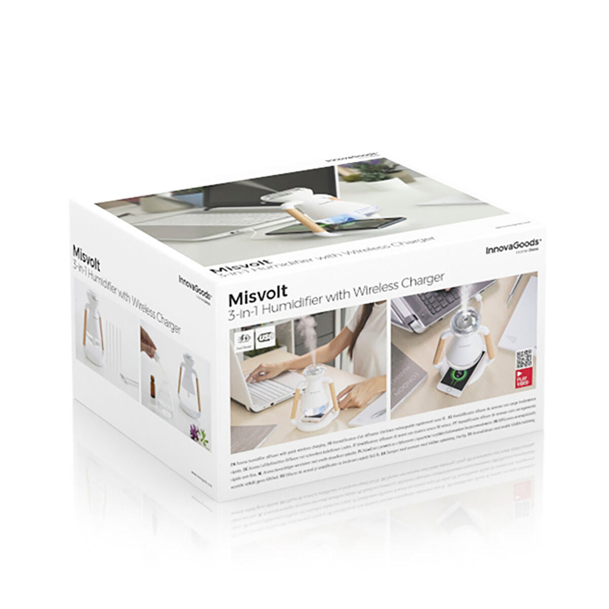 3 in 1 Wireless charger , aroma diffuser and aumidifier misvolt