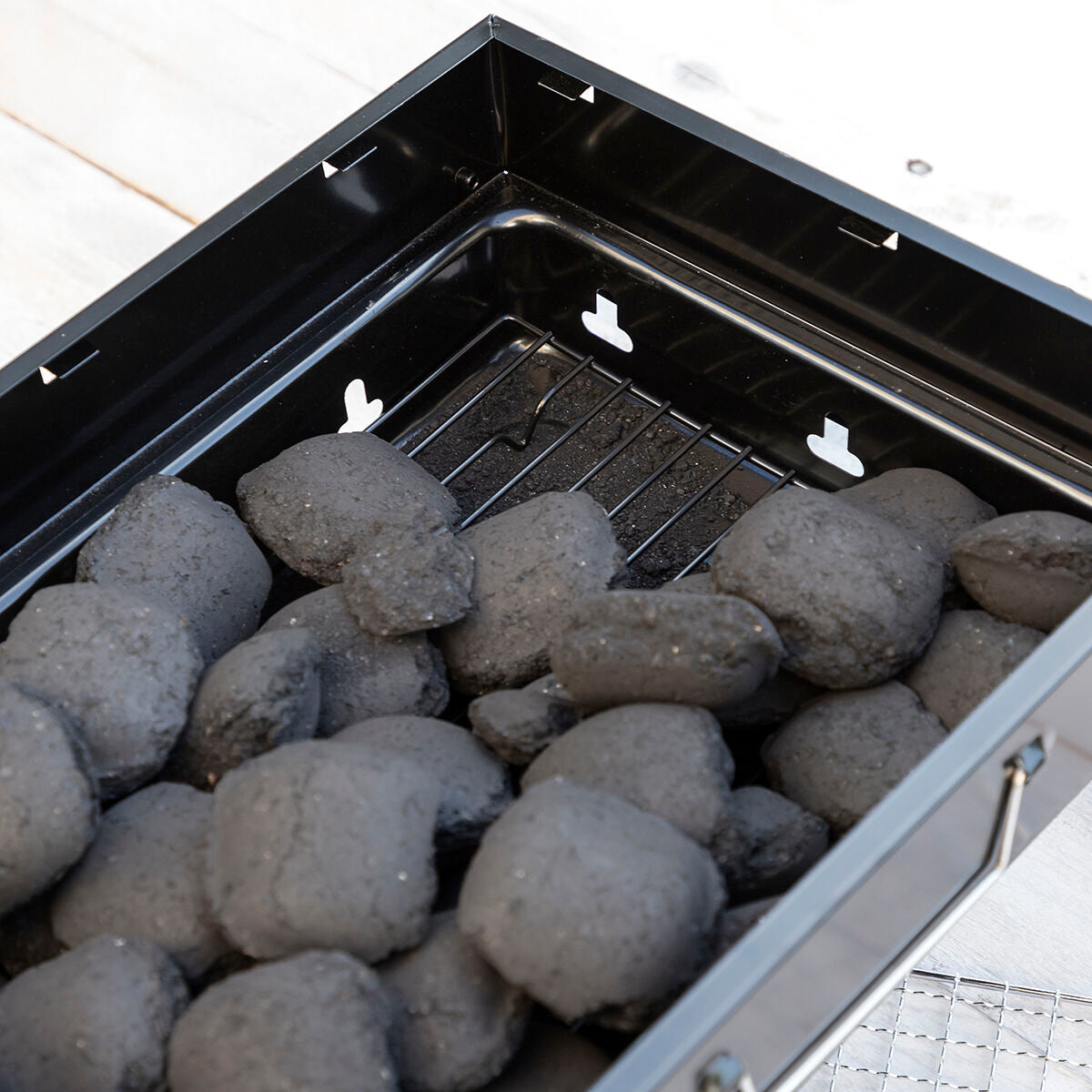 Folding Portable Barbecue for use with Charcoal BearBQ