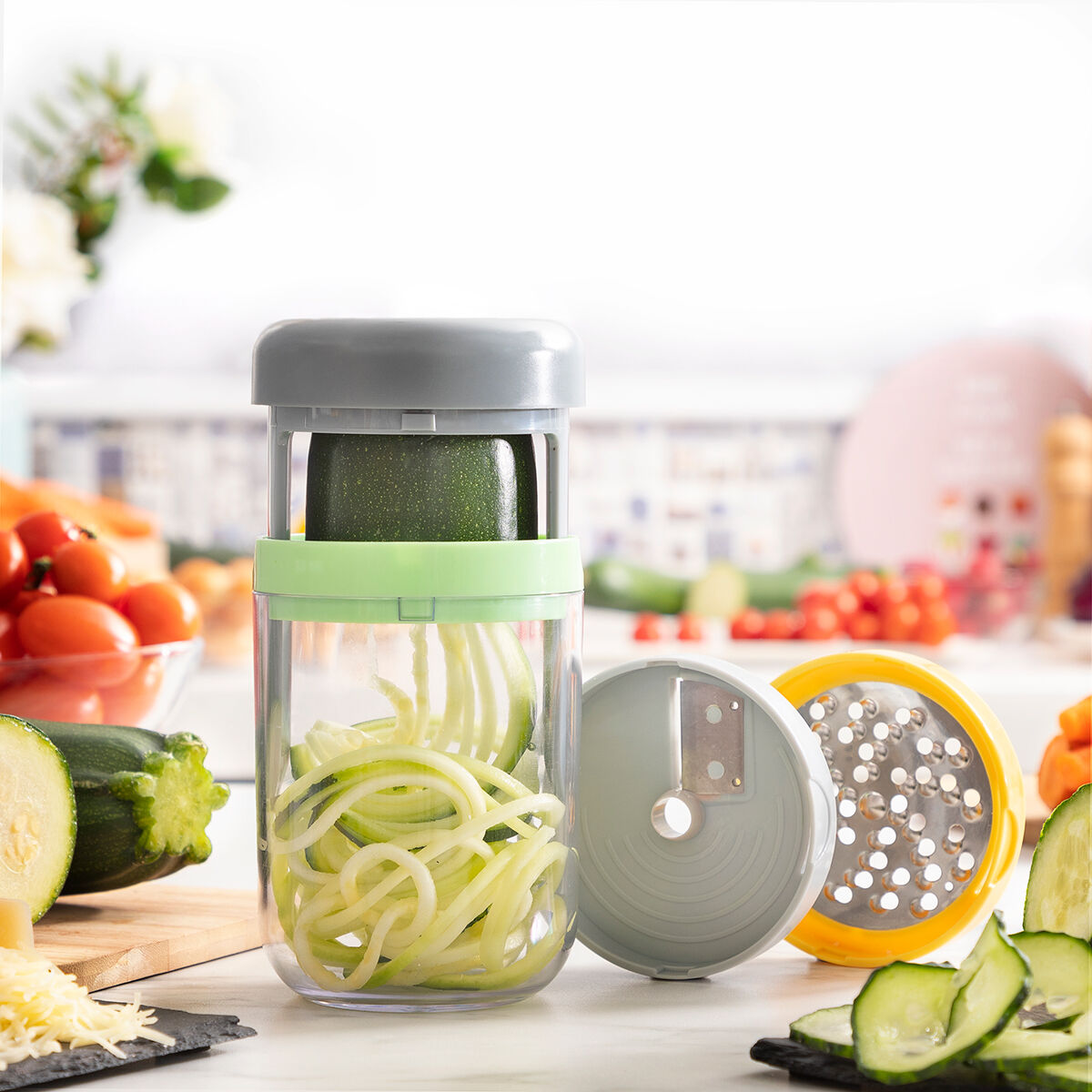 Vigizer InnovaGoods vegetable spiral cutter and grater with recipes