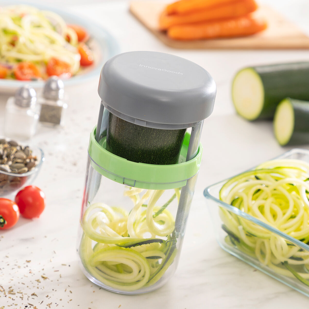 Vigizer InnovaGoods vegetable spiral cutter and grater with recipes