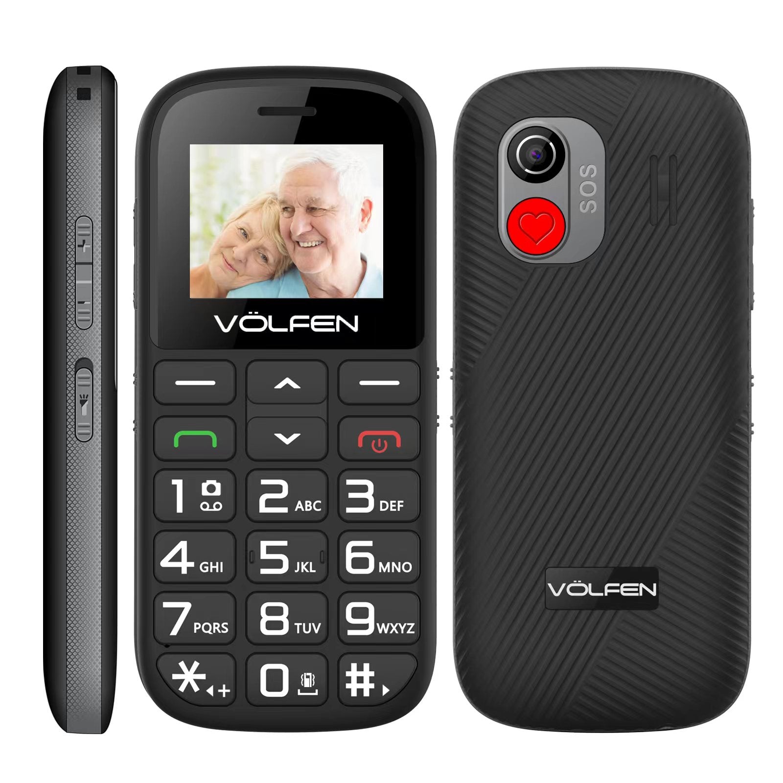 Téléphone portable Volfen Astro SR avec bouton SOS