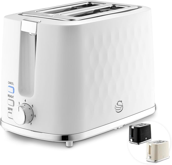 Swan Hexton 2 Slice Toaster - White
