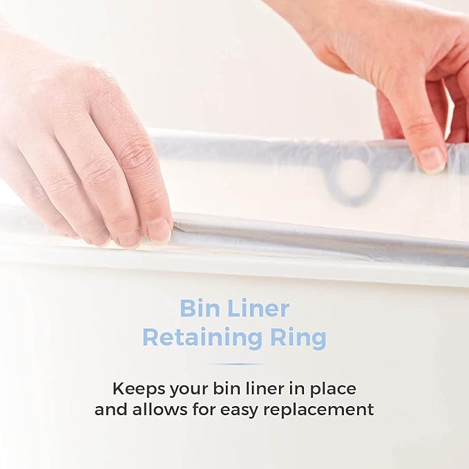 Tower 50L Sensor Bin - White
