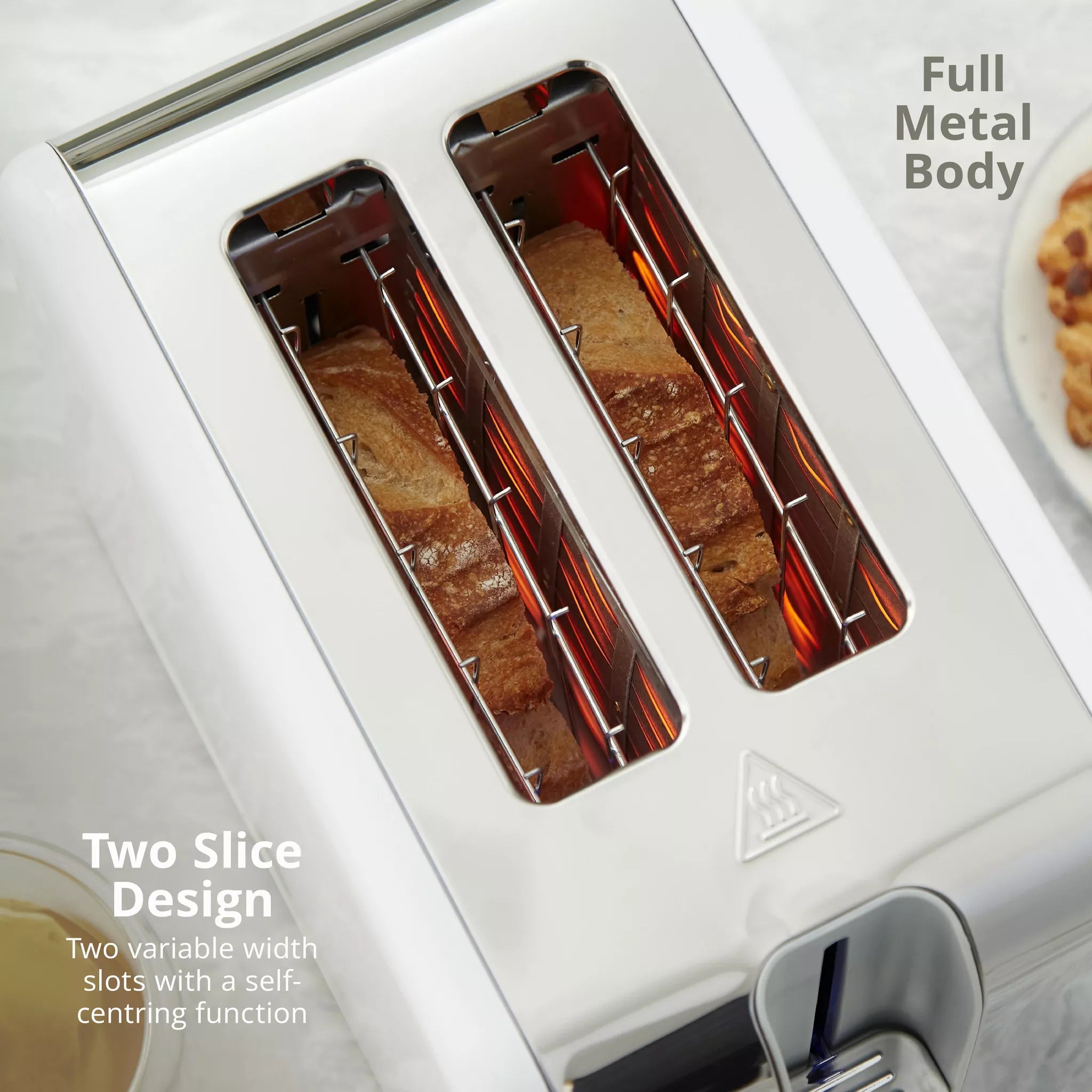 Swan Solace 2 Slice Stainless Steel Toaster