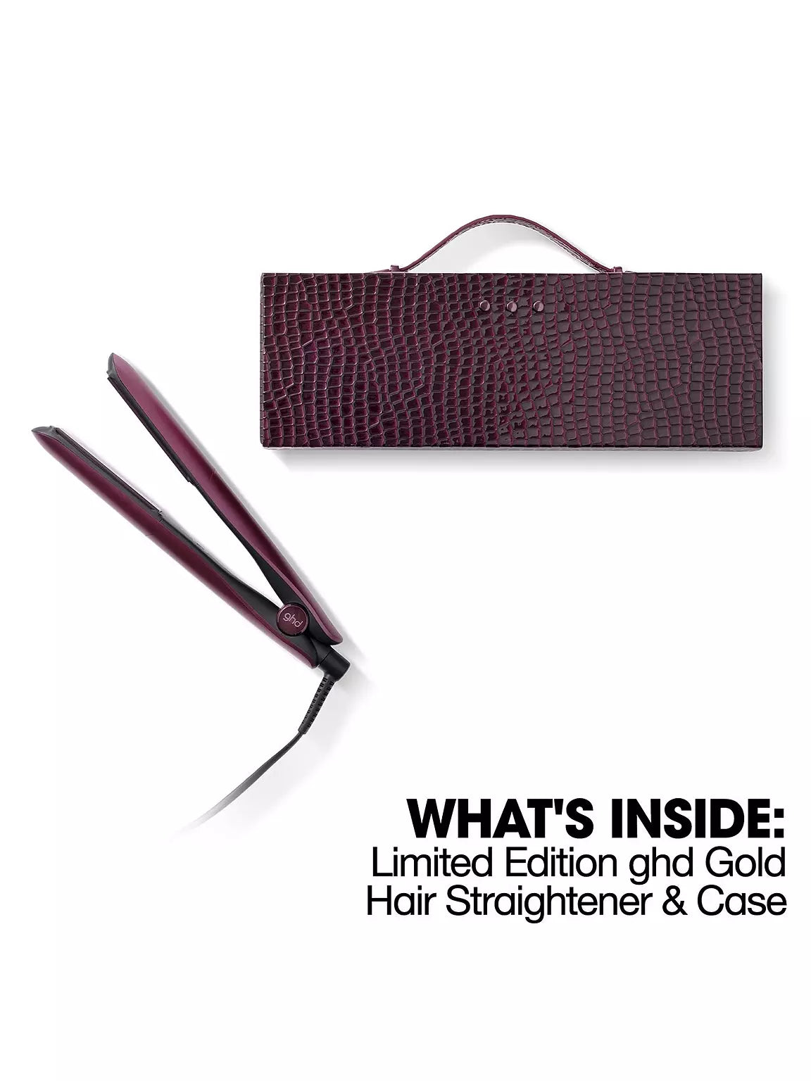 ghd Gold Hair Straightener in Cherry Chic