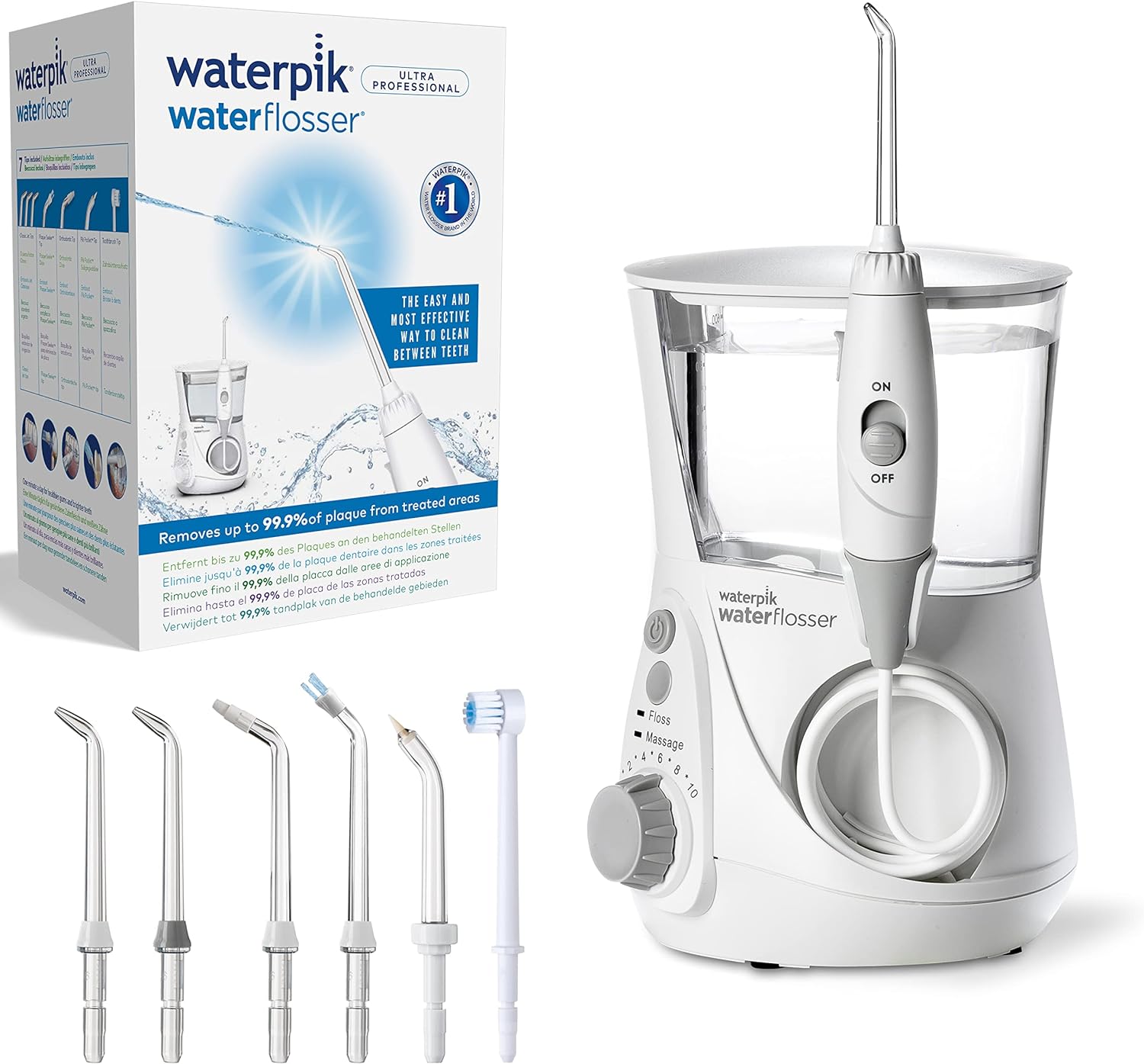 Waterpik Ultra Professional Water Flosser With 7 Tips - WP-660UK