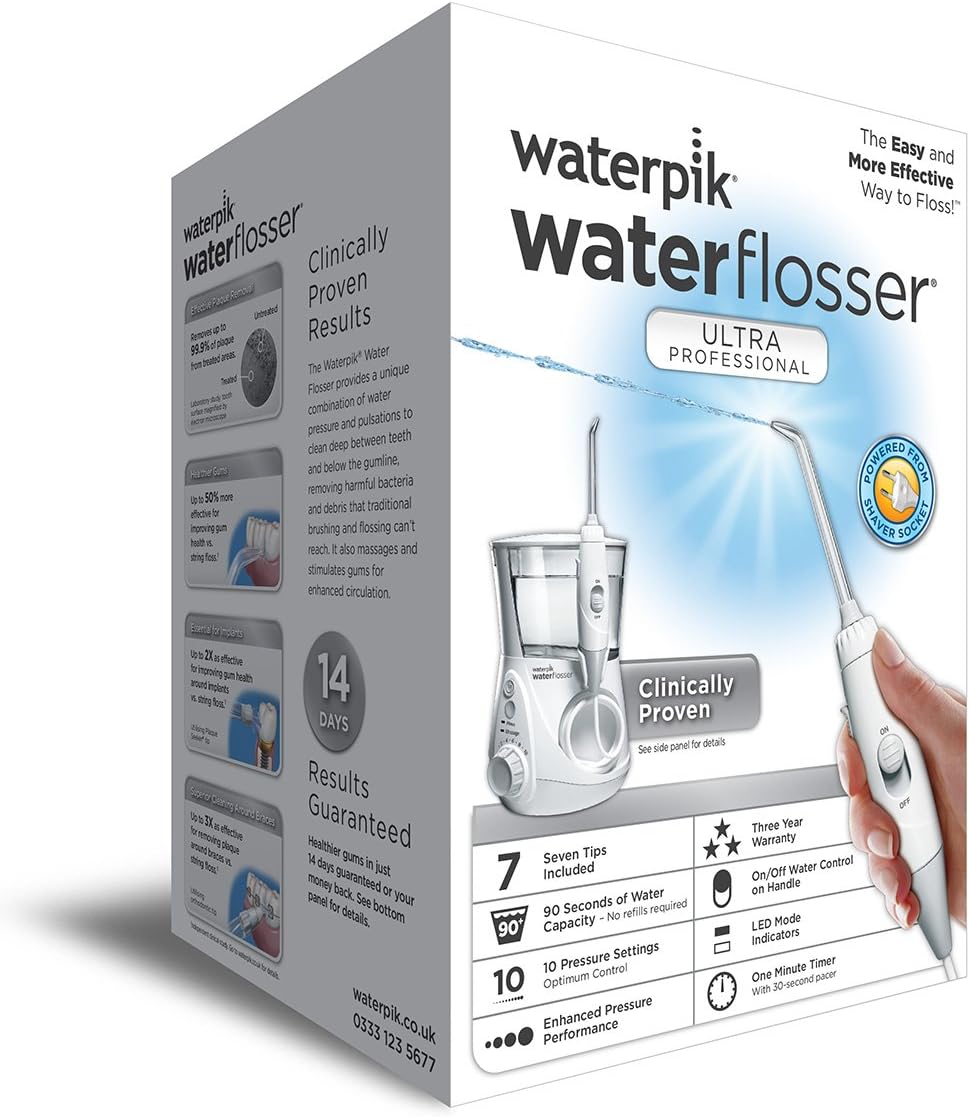Waterpik Ultra Professional Water Flosser With 7 Tips - WP-660UK
