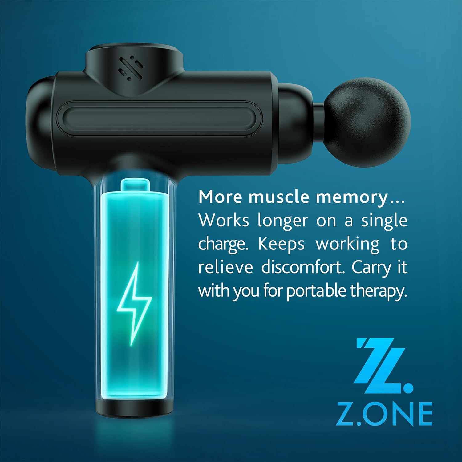 Z.ONE Deep Tissue Massage Gun for Muscle Pain Relief