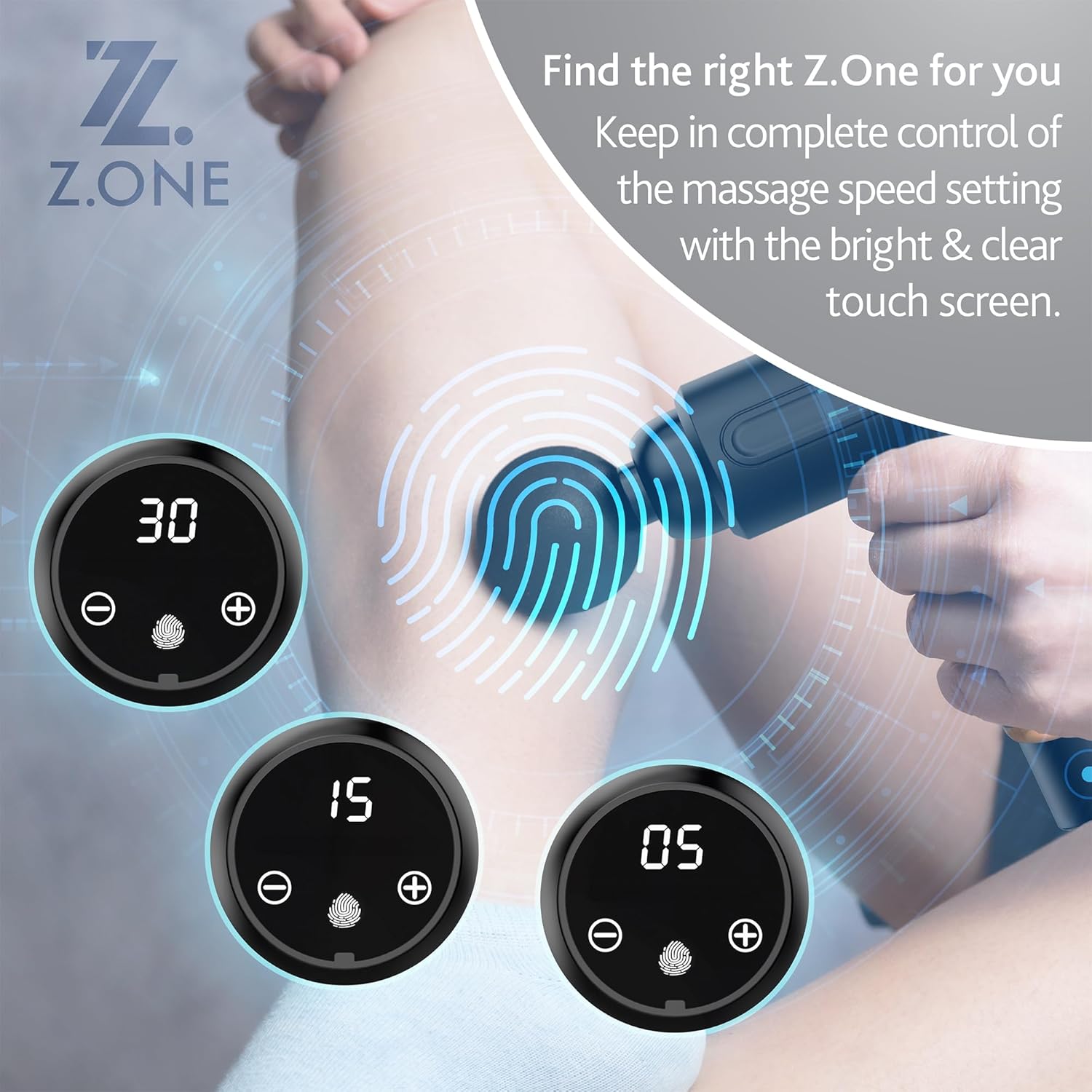 Z.ONE Deep Tissue Massage Gun for Muscle Pain Relief
