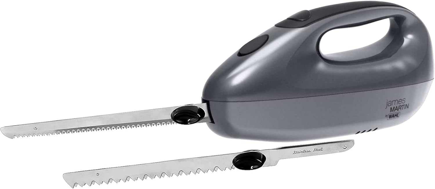 James Martin Electric Knife with 2 Stainless Steel Blades - ZX863