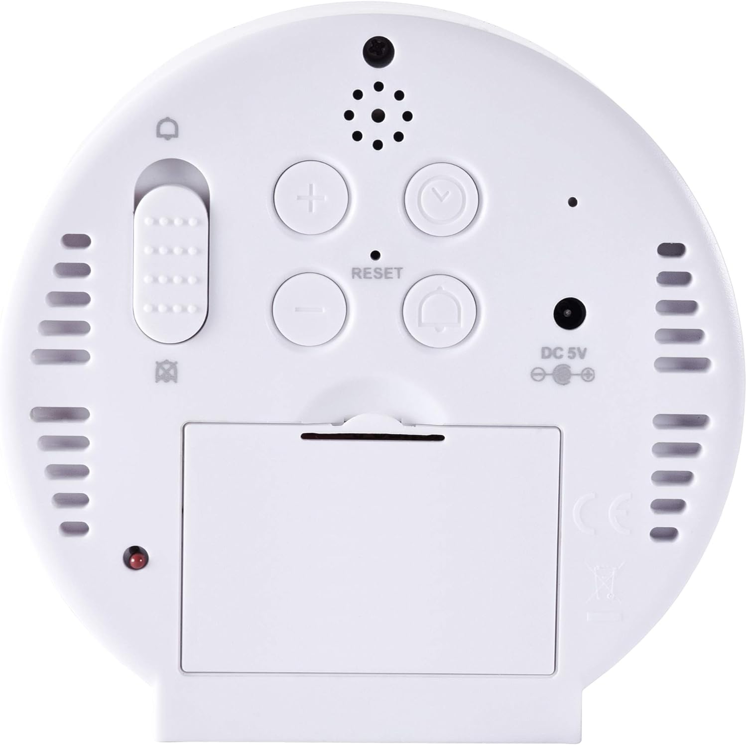 Reloj despertador Acctim IL Giro blanco con alimentación USB - 15852