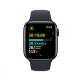 Apple Watch SE GPS 44mm Aluminum with Midnight Sport Band S/M