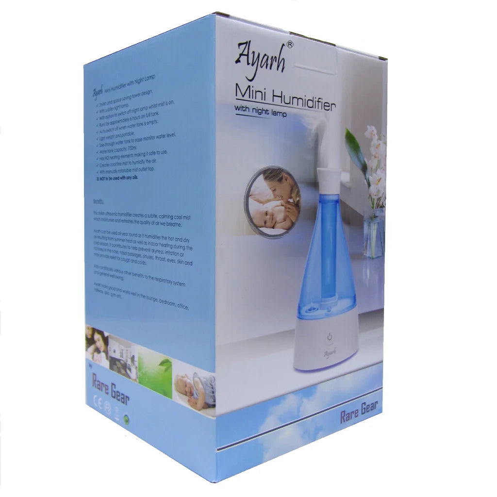 Ayarh 700ml Humidifier with Night LED Lamp