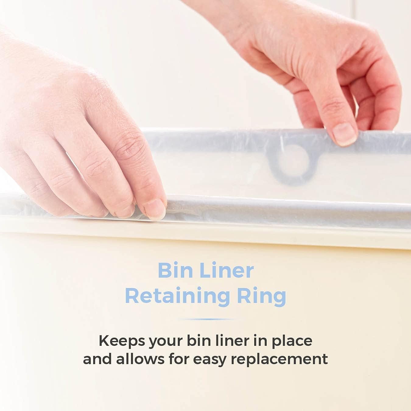 Tower Cream 50L Sensor Bin